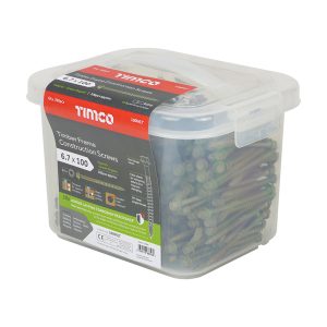 6.7x100mm Timber Frame Screw HEX Green TUB 300