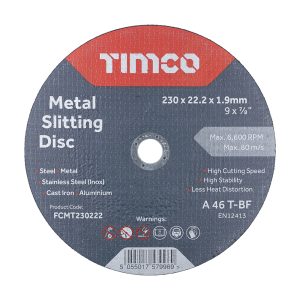 231 x 22.2 x1.9mm Metal Slitting Discs PACK 25no.