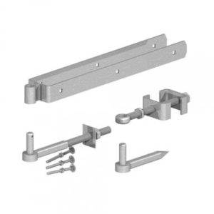 Adjustable Hinge Set 300mm Galv GATEMATE