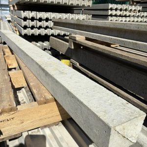 2.4m Slotted Concrete END Post PYRAMID TOP