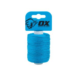 OX Pro Nylon Braided Builders Line 105m/350ft-Cyan
