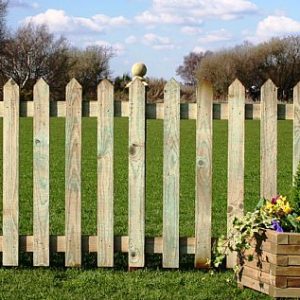 0.9m x 1.83m Pointed Picket Panel