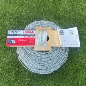 ERIZO High Tensile Steel Barb Wire 200m 2.00mm