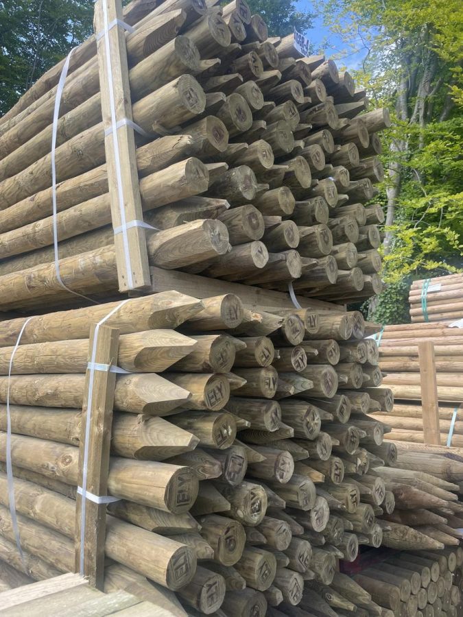 75-100mm x 1.80m Peel Stake Pointed UC4 Pro Post | County Town ...